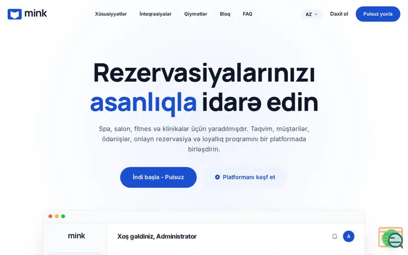 Screenshot of Mink, a launch using Mail.ru Email