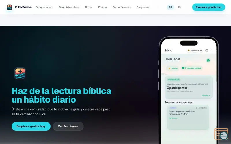 Screenshot of BibleVerse