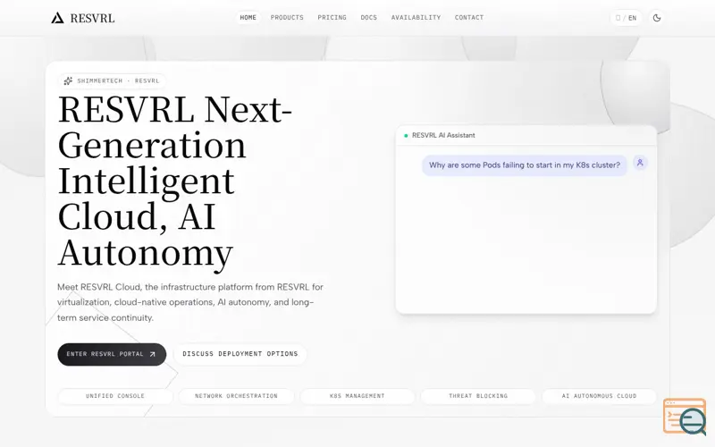 Screenshot of RESVRL