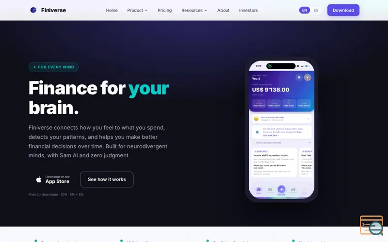Screenshot of Finiverse