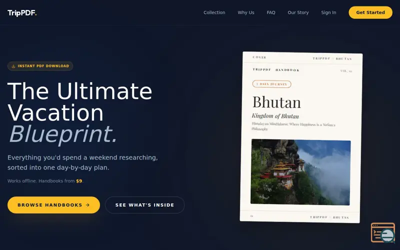 Screenshot of TripPDF