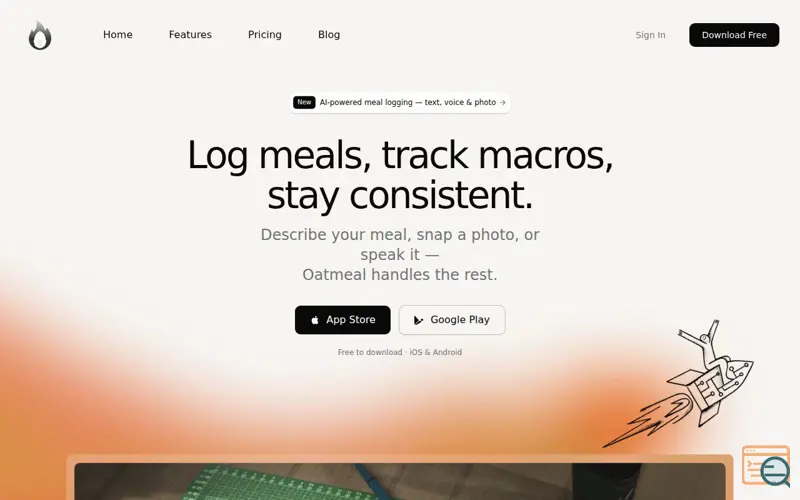 Screenshot of Oatmeal