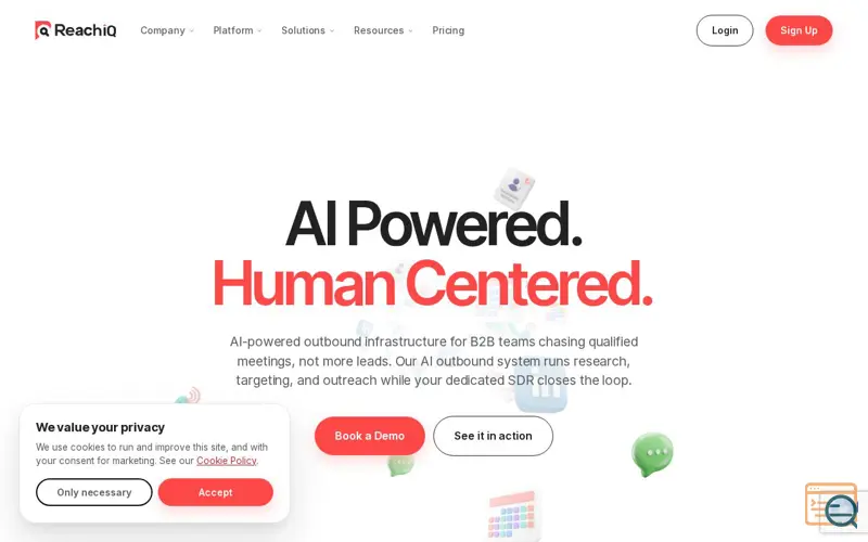 Screenshot of ReachIQ