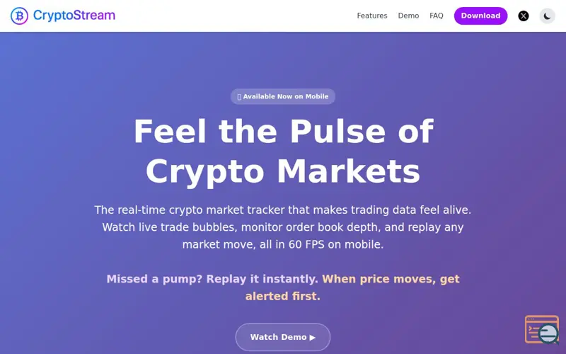 Screenshot of CryptoStream