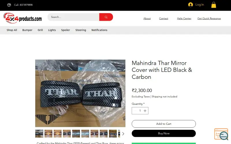Screenshot of Thar 4x4Products