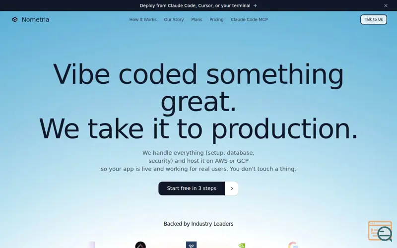 Screenshot of Nometria
