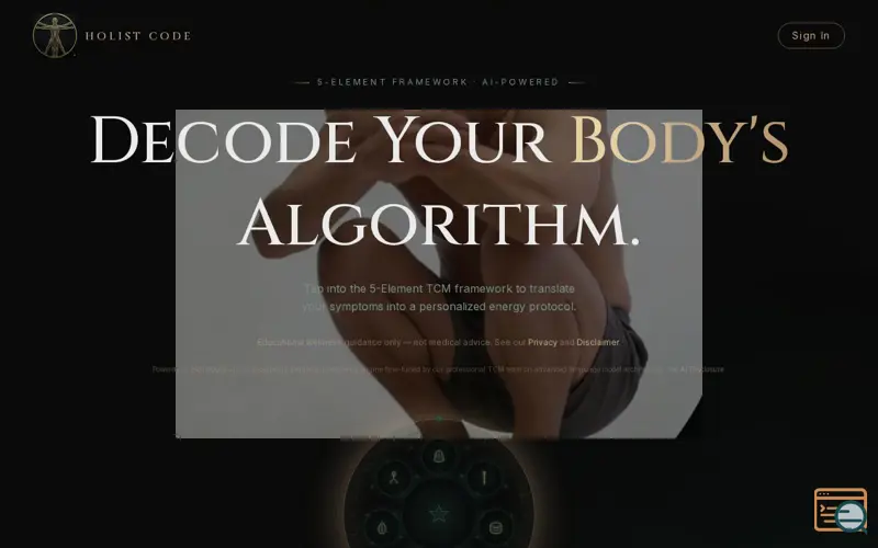 Screenshot of HolistCode