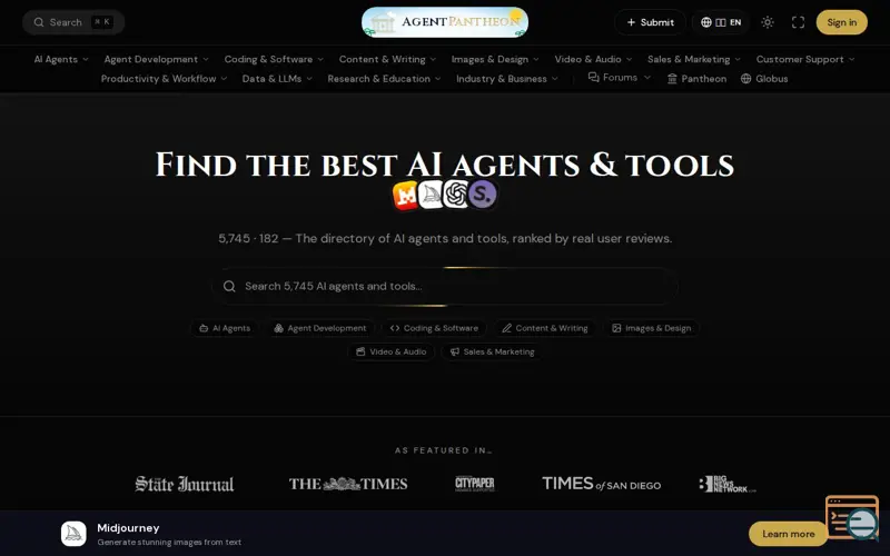 Screenshot of Agent Pantheon