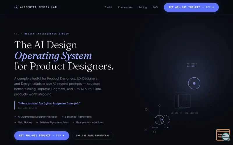 Screenshot of The AI-Augmented Designer Toolkit