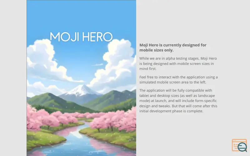 Screenshot of Moji Hero