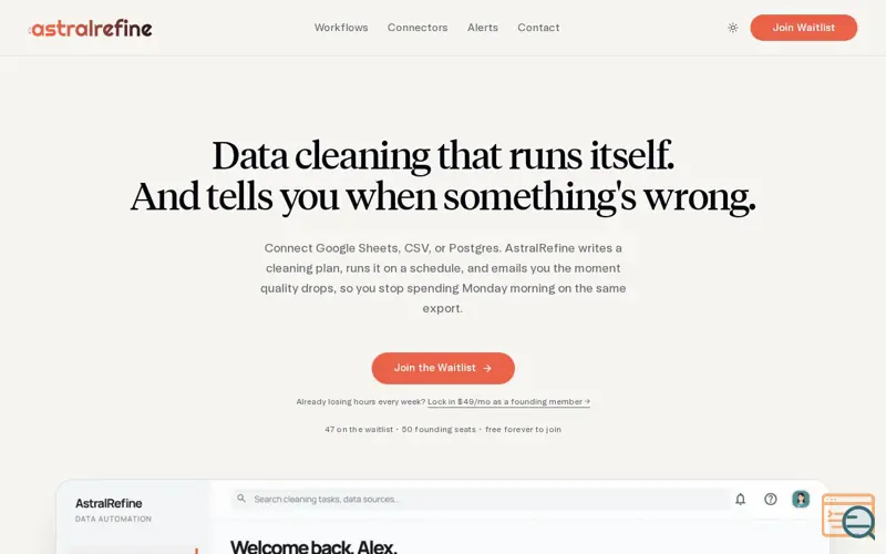 Screenshot of AstralRefine