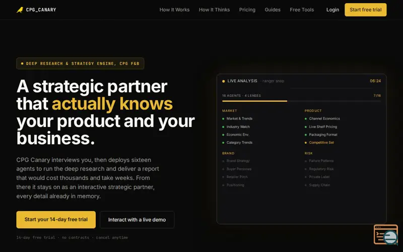 Screenshot of CPG Canary