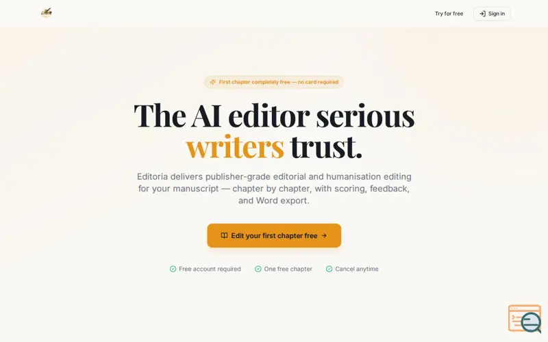 Screenshot of Editoria