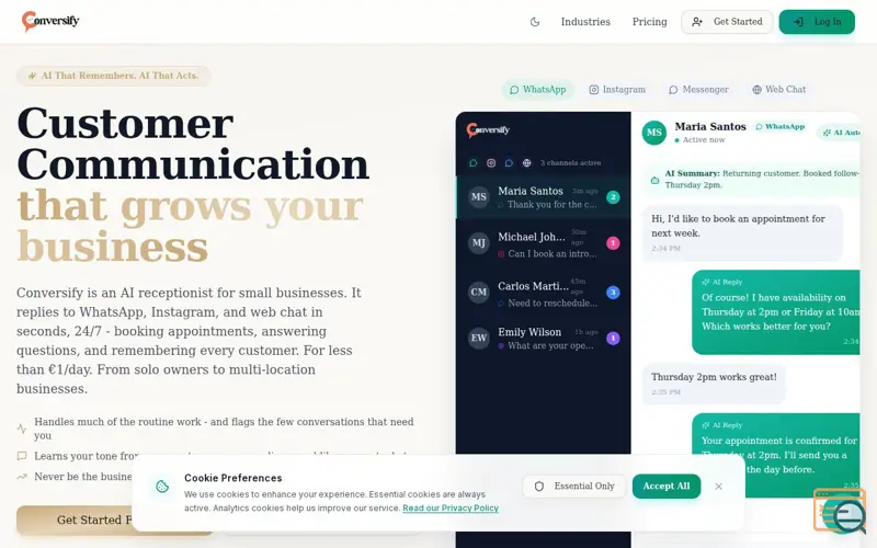 Screenshot of Conversify