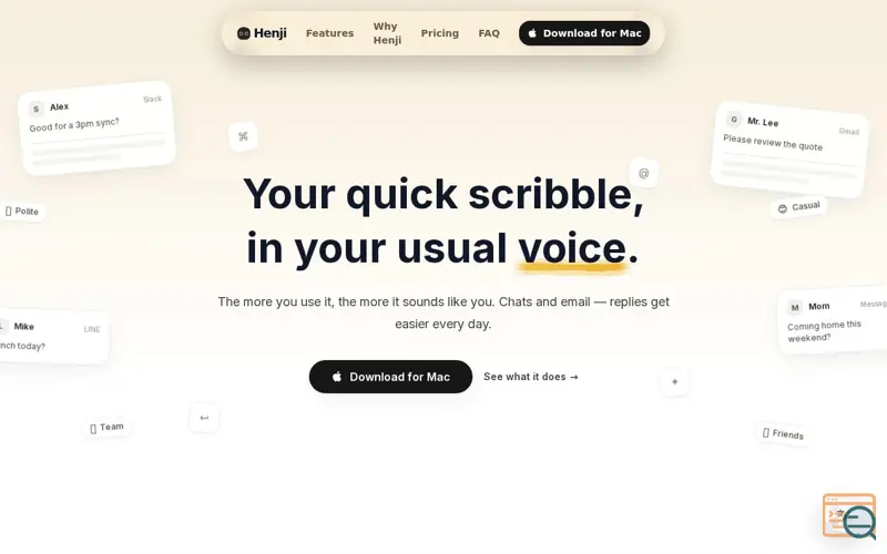 Screenshot of Henji