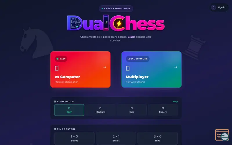 Screenshot of DualChess