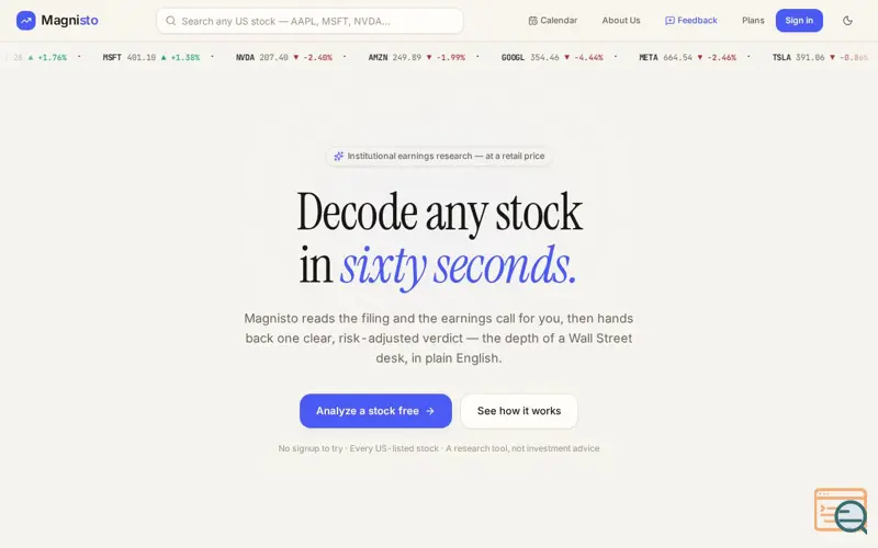 Screenshot of Magnisto