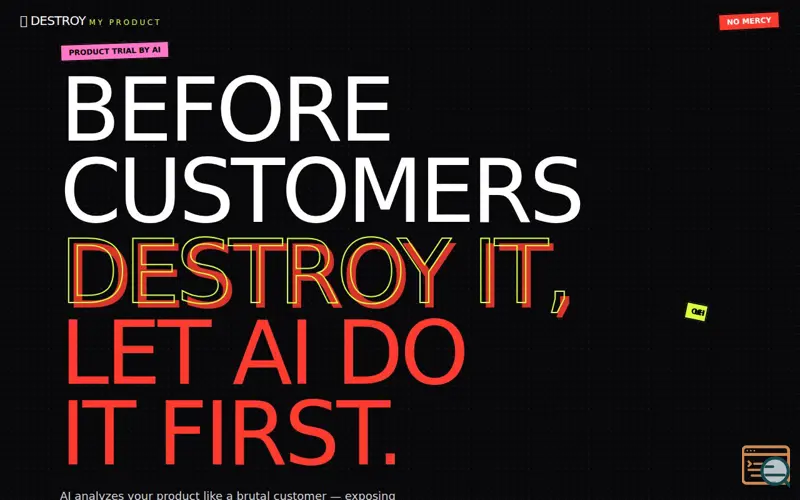 Screenshot of Destroy My Product