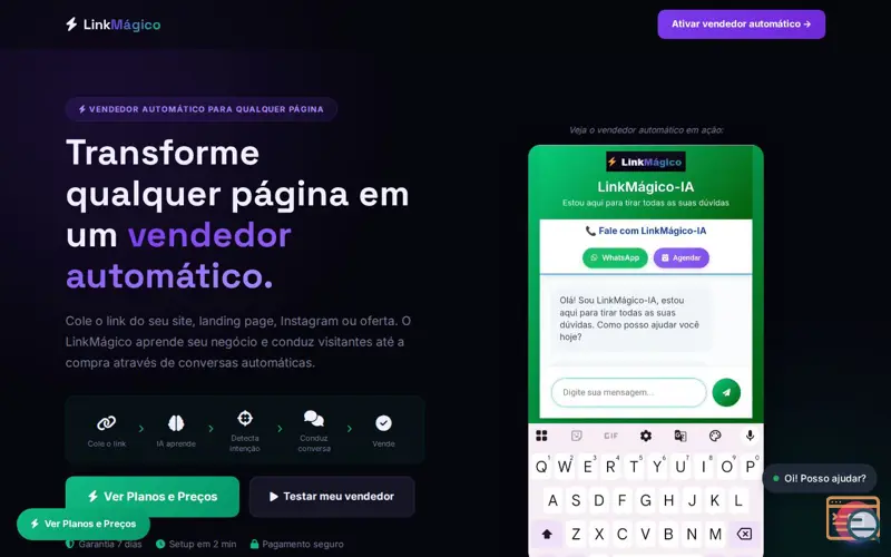 Screenshot of LinkMágico