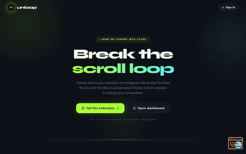 Screenshot of Unloop
