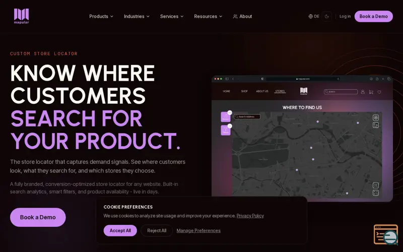 Screenshot of Custom Store Locator 