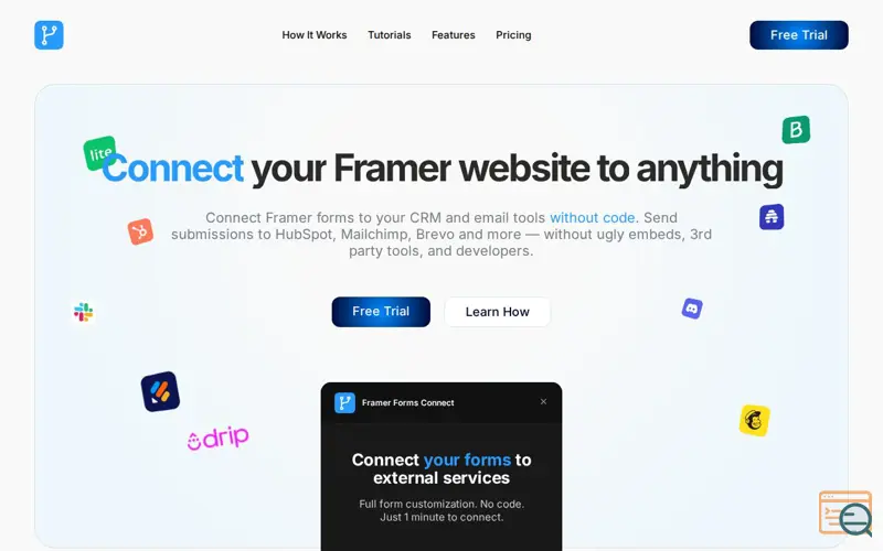 Screenshot of Framer Forms Connect