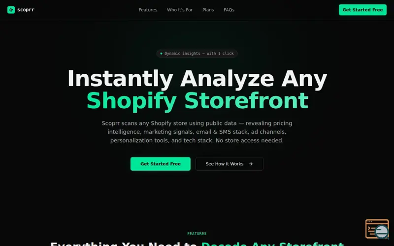 Screenshot of Scoprr
