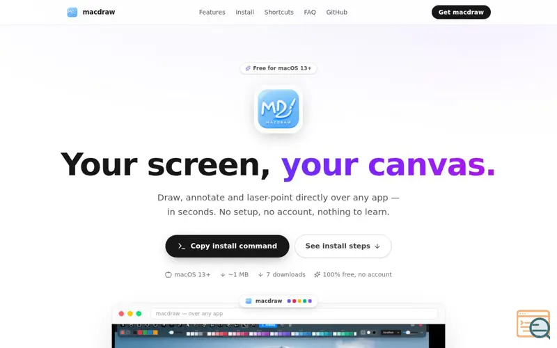 Screenshot of macdraw