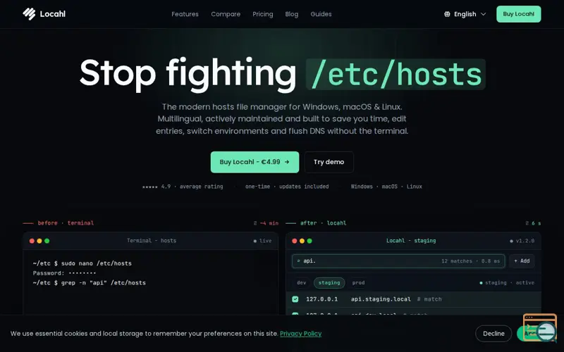 Screenshot of Locahl