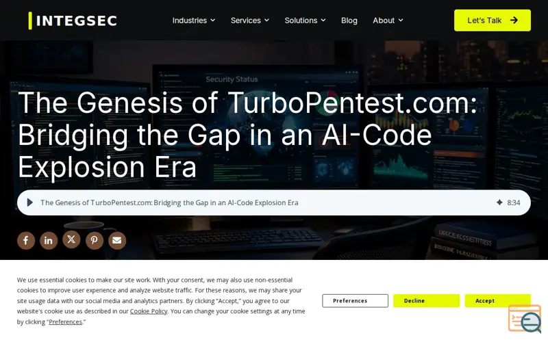 Screenshot of Integsec
