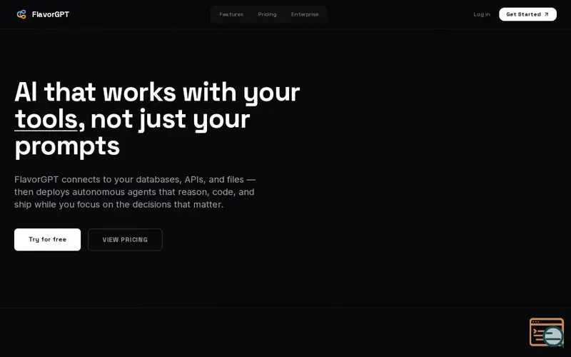 Screenshot of FlavorGPT