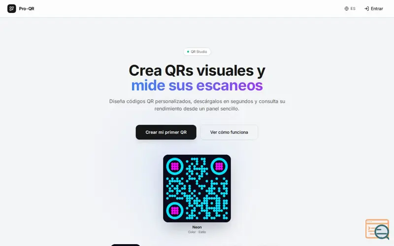 Screenshot of Pro-QR