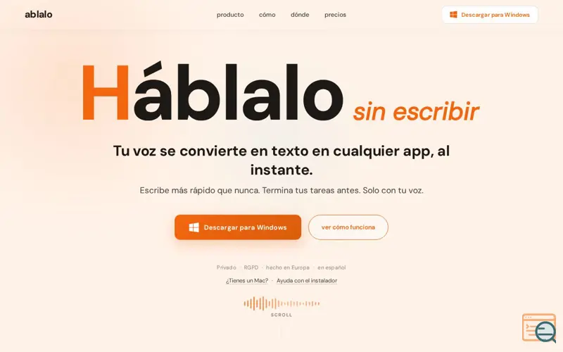Screenshot of ablalo