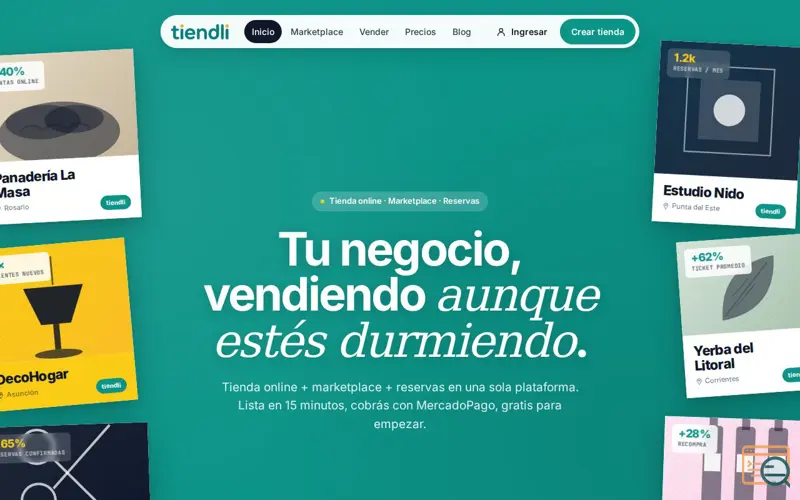 Screenshot of Tiendli