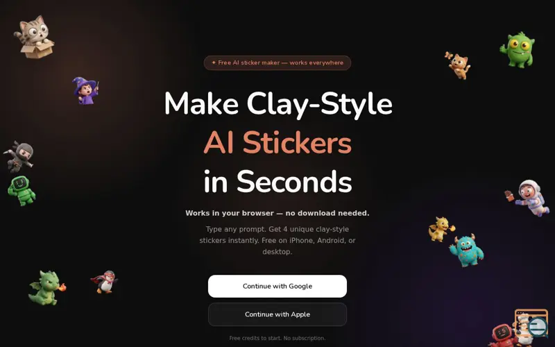 Screenshot of StickerForge
