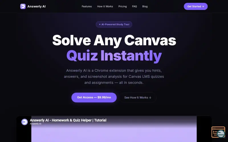 Screenshot of Answerly AI