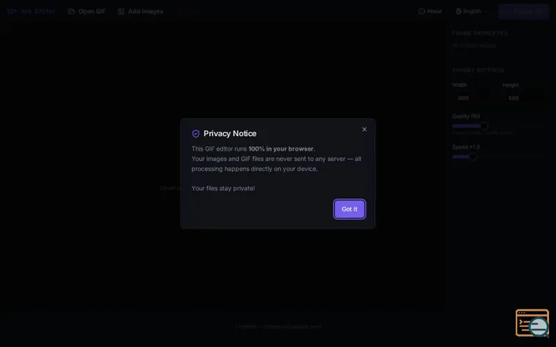 Screenshot of GIF Ace