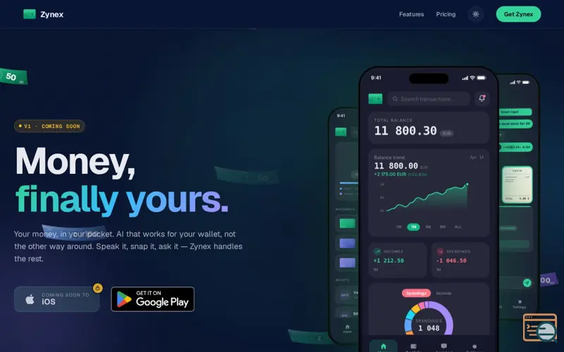 Screenshot of Zynex