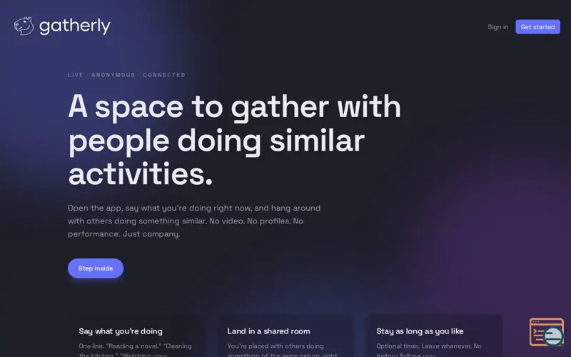 Screenshot of Gatherly