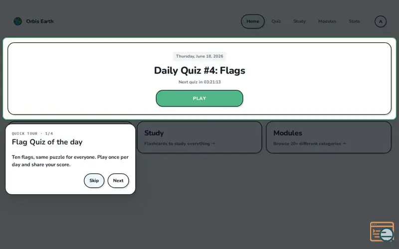 Screenshot of Orbisearth