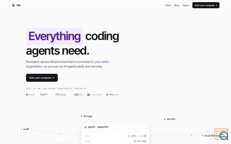 Screenshot of Islo.dev