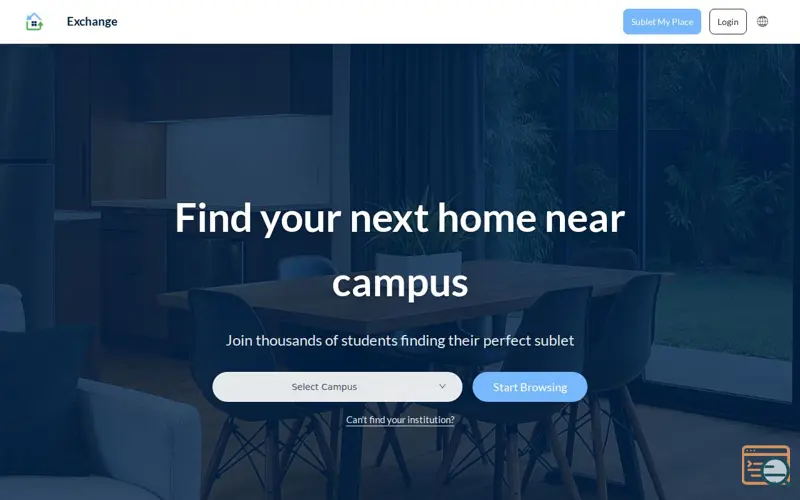 Screenshot of Exchange Sublet