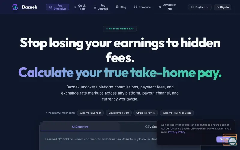 Screenshot of Baznek
