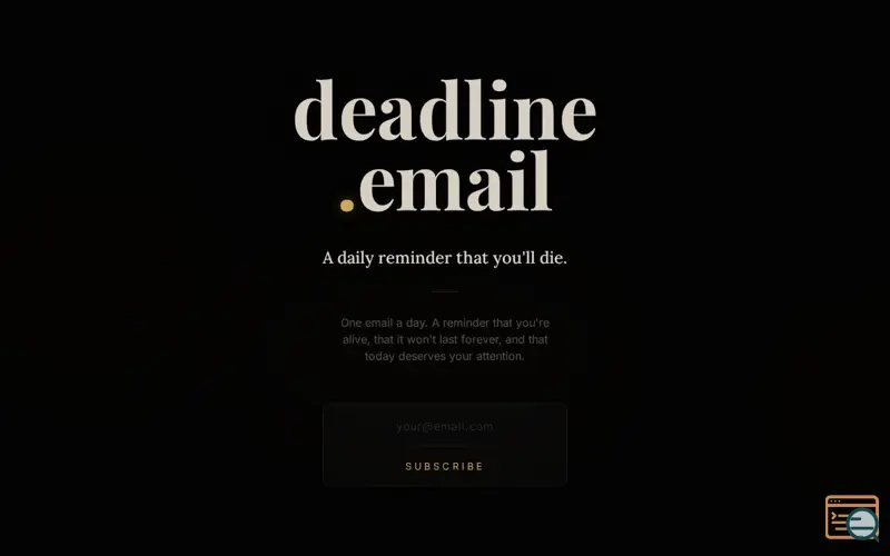 Screenshot of Deadline.email