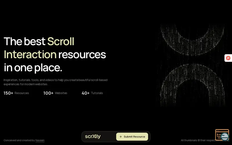 Screenshot of Scrolly Gallery