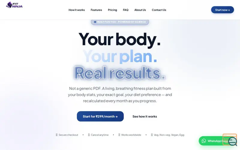 Screenshot of Fit Ninja