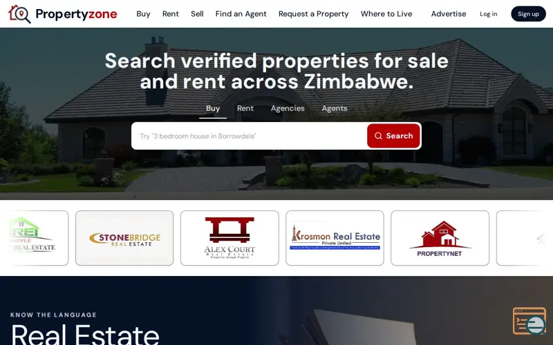 Screenshot of Propertyzone