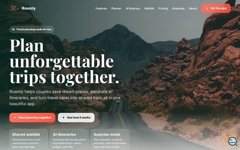 Screenshot of Roamly