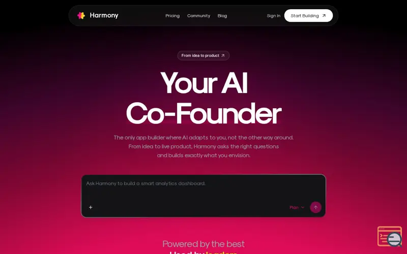 Screenshot of Harmony