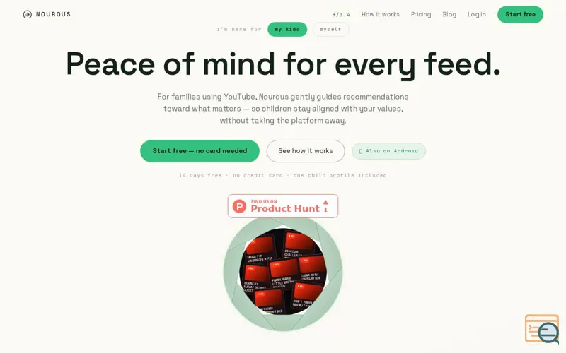 Screenshot of Nourous